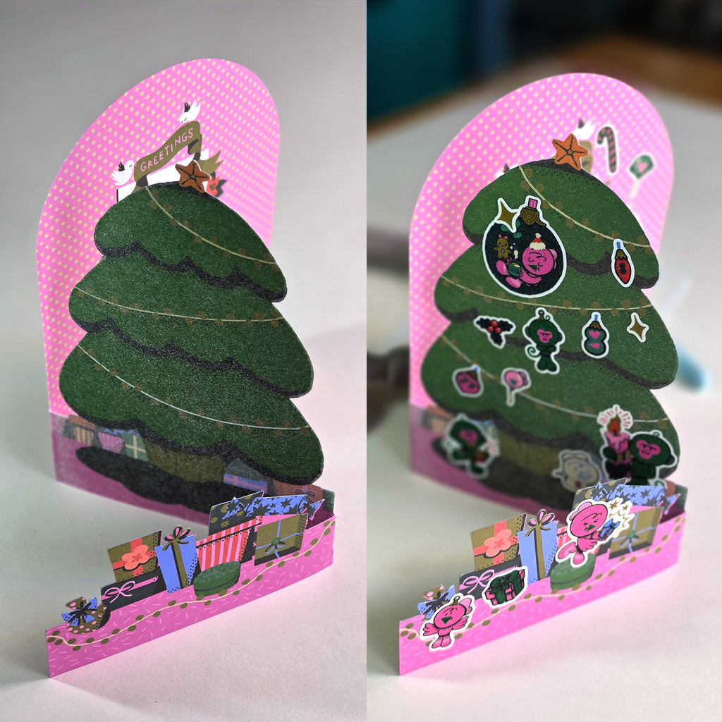 Christmas Sticker Greeting Card