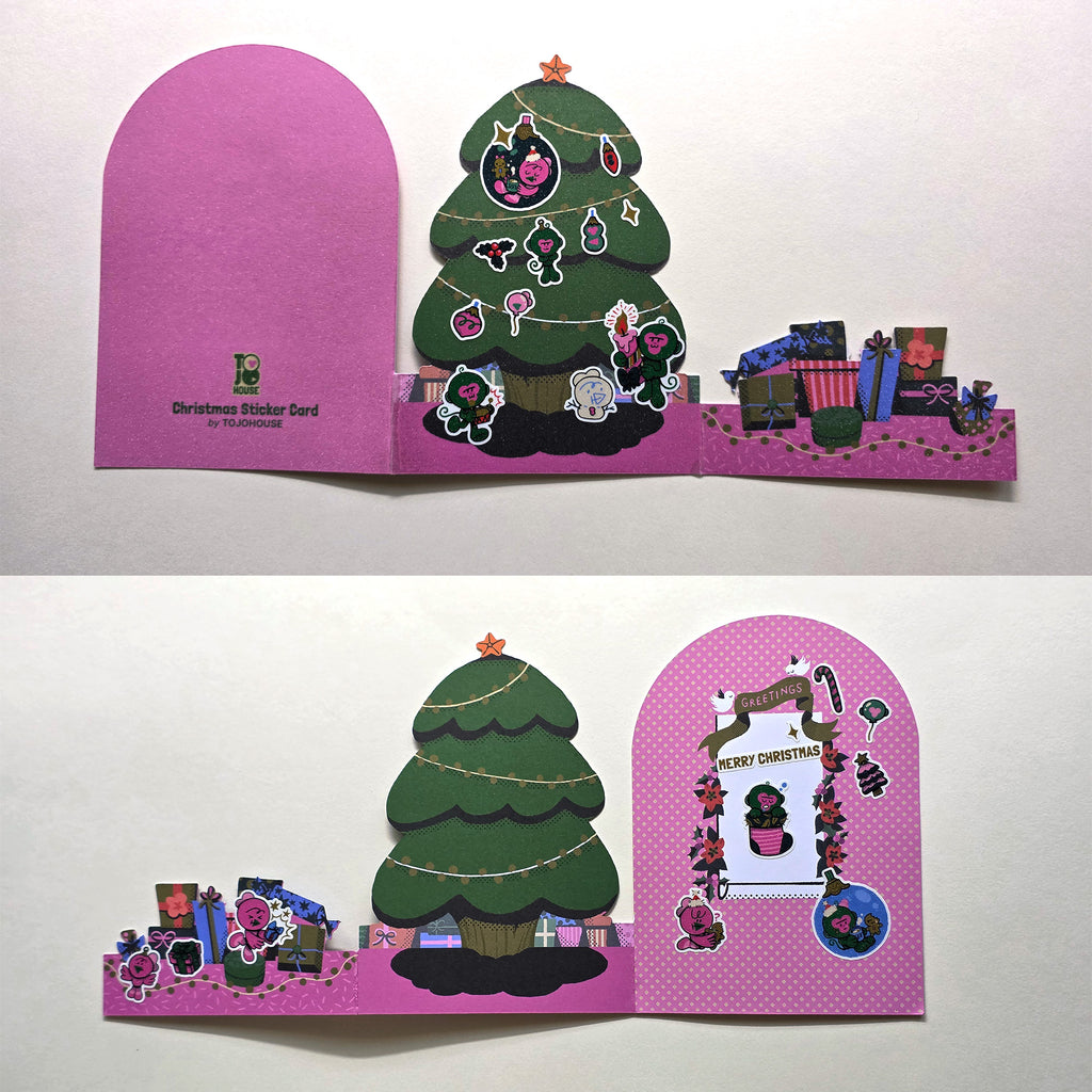 Christmas Sticker Greeting Card