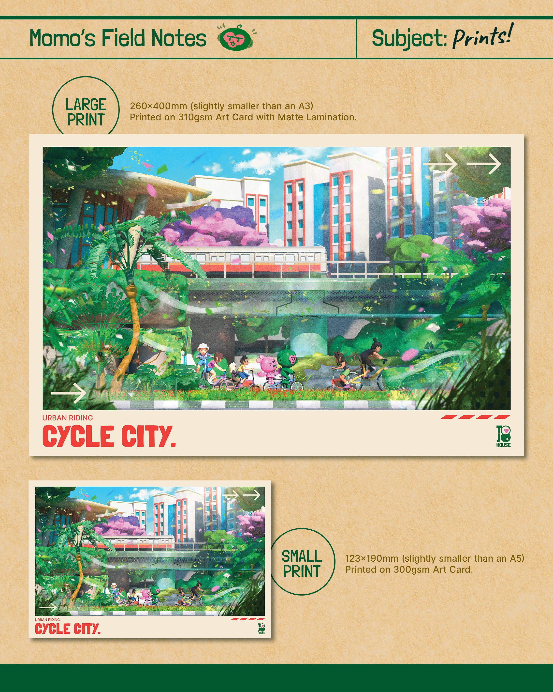 Cycle City Print (Large & Small)