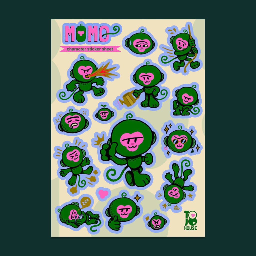 Momo Character Sticker Sheet