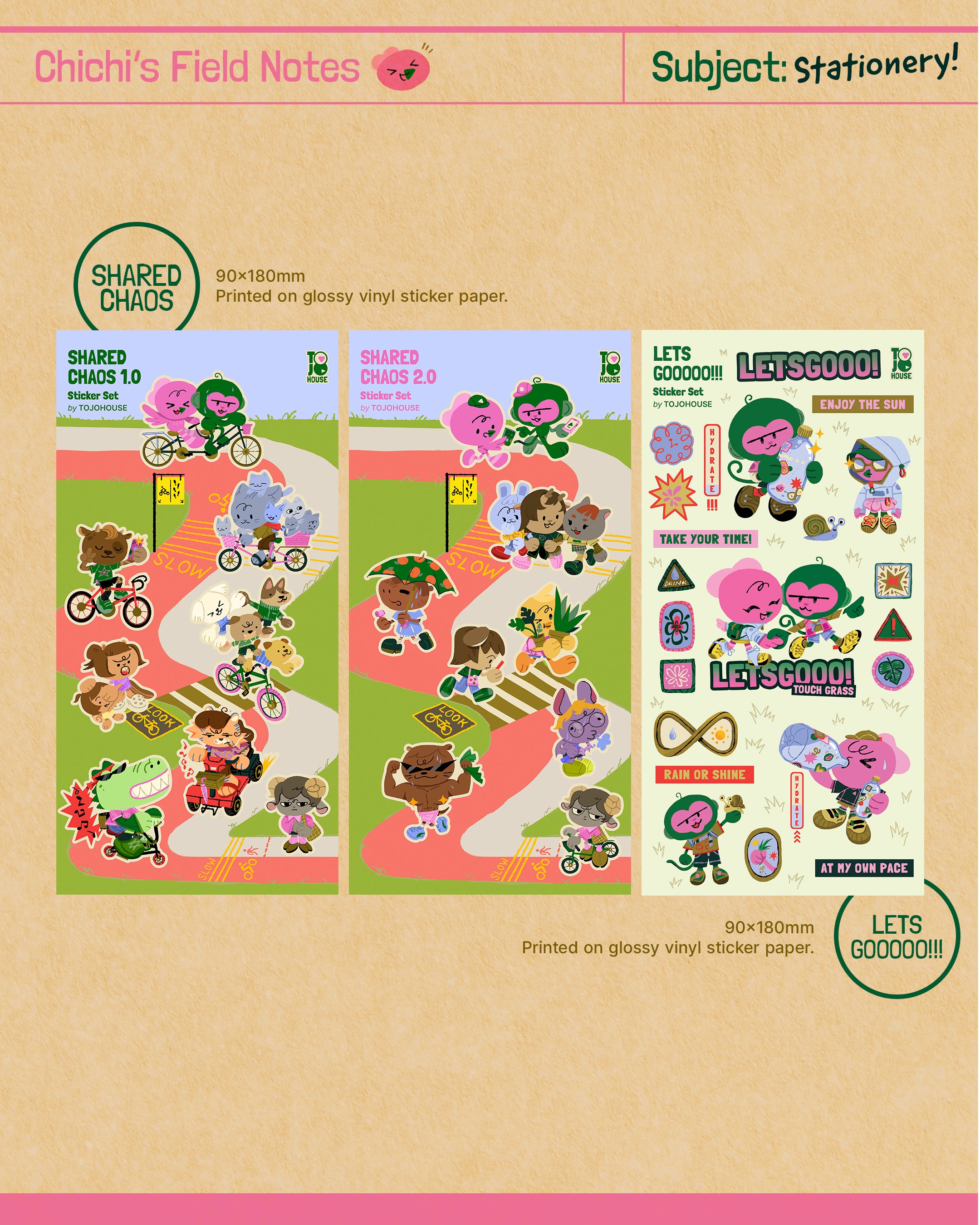 SHARED CHAOS Sticker Sheet